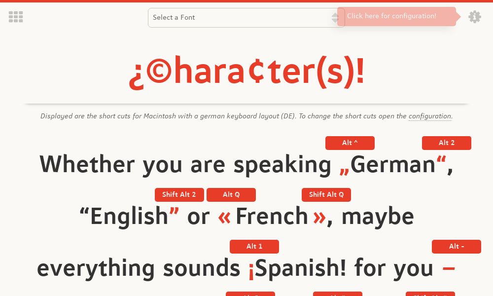 Screenshot of ¿©hara¢ter(s)!