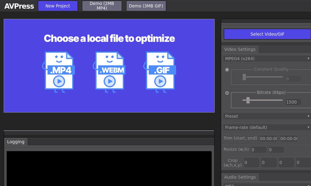 Screenshot of AVPress