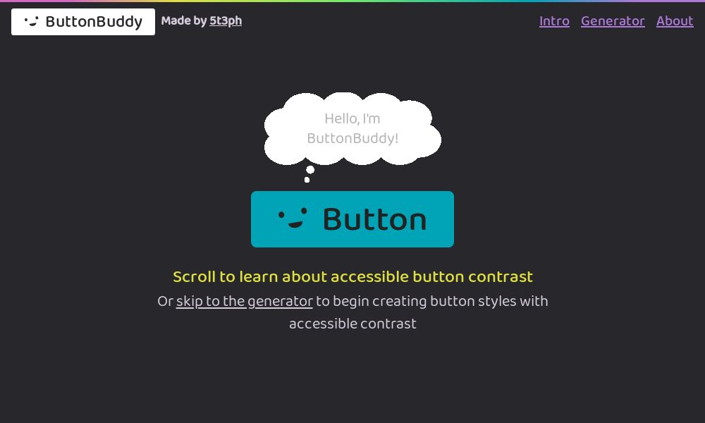 Screenshot of ButtonBuddy