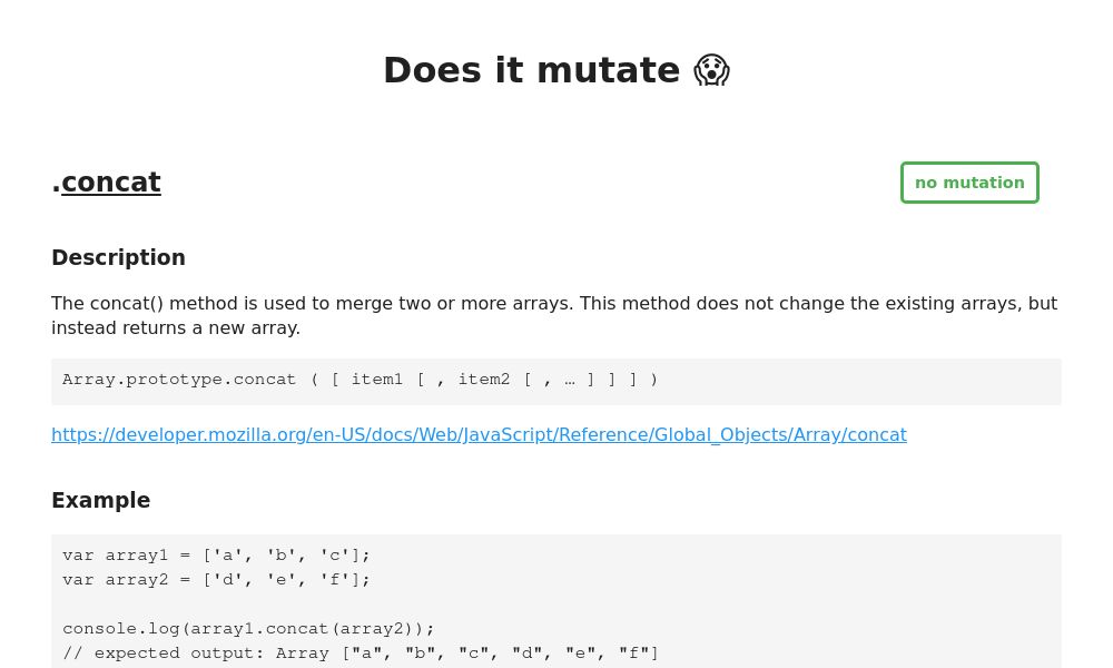 Screenshot of Does it mutate?