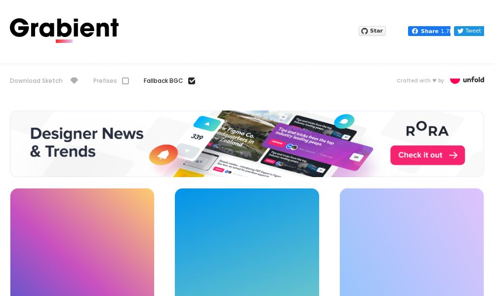 Screenshot of Grabient