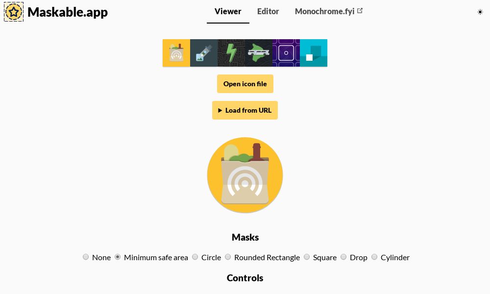 Screenshot of Maskable.app