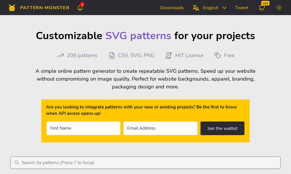 Screenshot of Pattern Monster