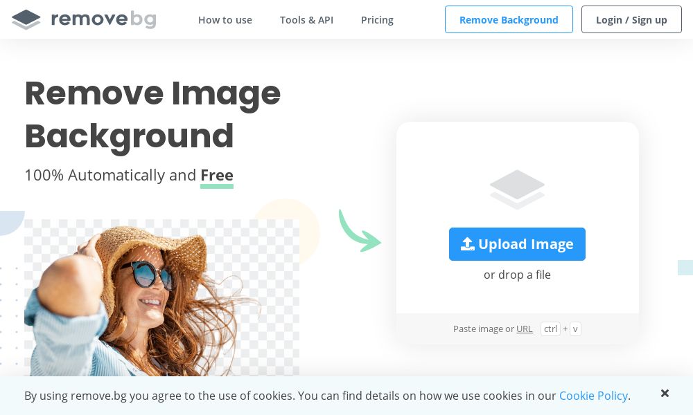 Screenshot of removebg
