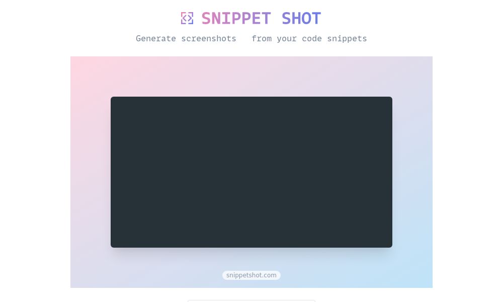 Screenshot of Snippet Shot