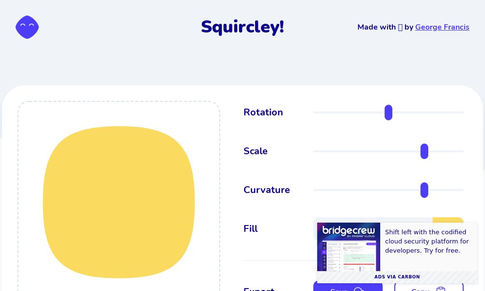 Screenshot of Squircley!