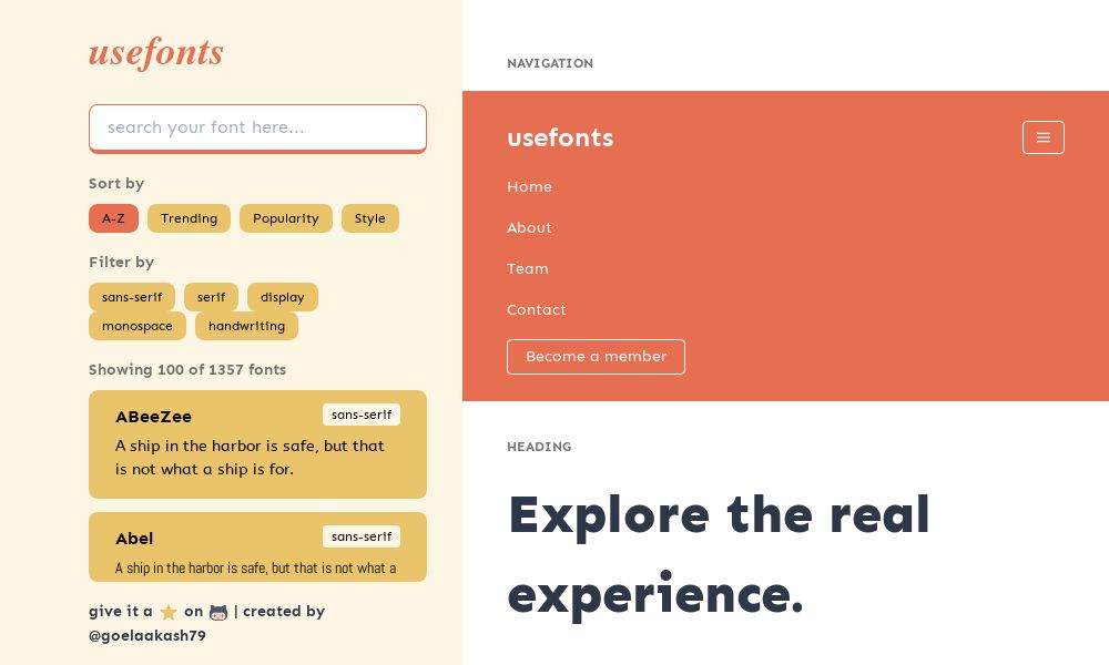 Screenshot of useFonts
